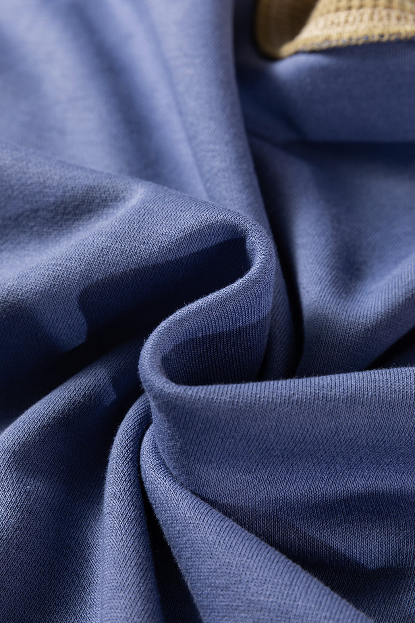 Wild Wind Color Block Mix Texture Waffle Patchwork Oversize Sweatshirt