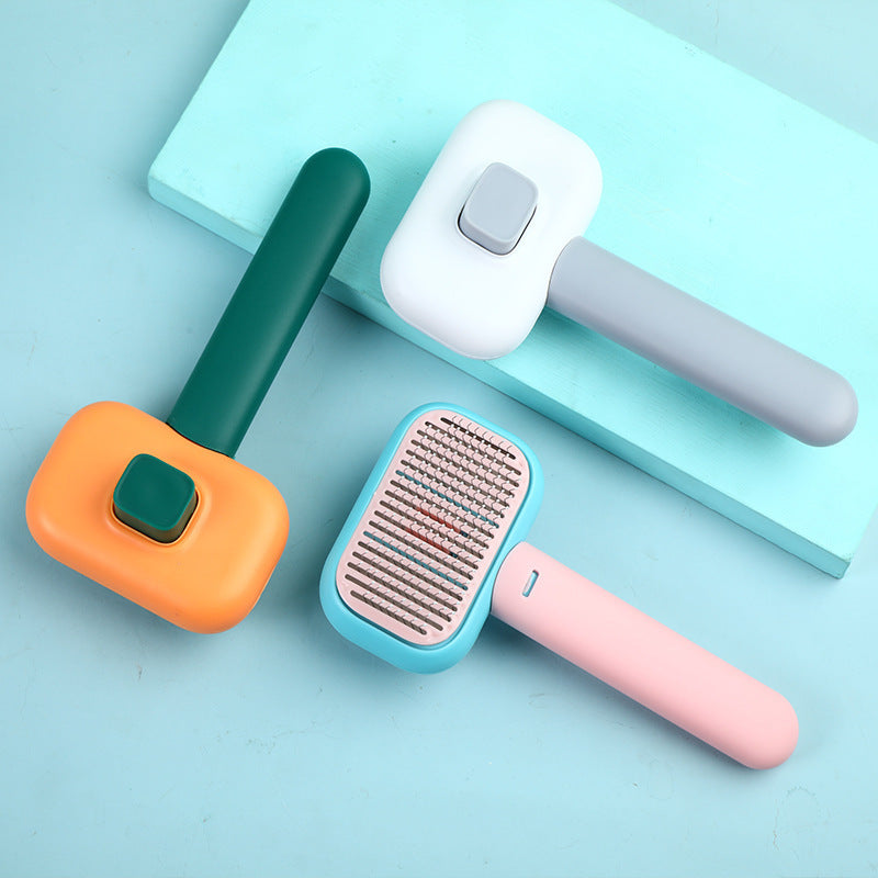New Pet Cat Dog Hair Brush Hair Massage Comb Open-Knot Brush Grooming