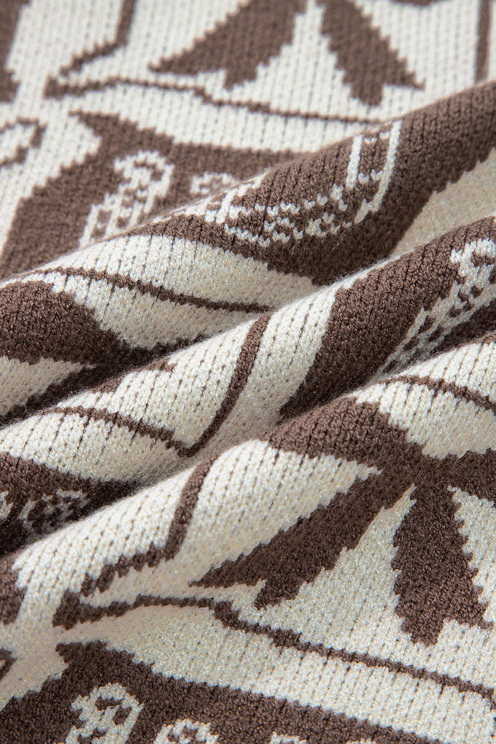 Black Bows & Horseshoes Pattern Western Fashion Print Sweater