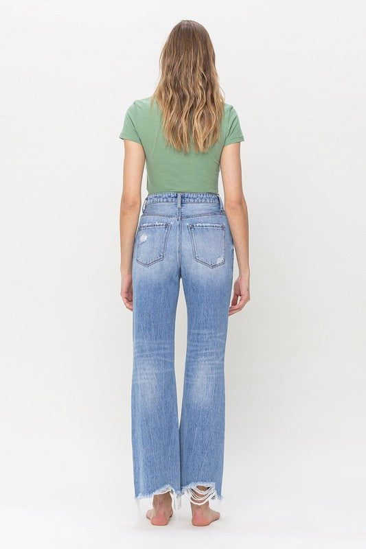 90's Vintage Super High Rise Flare Jeans