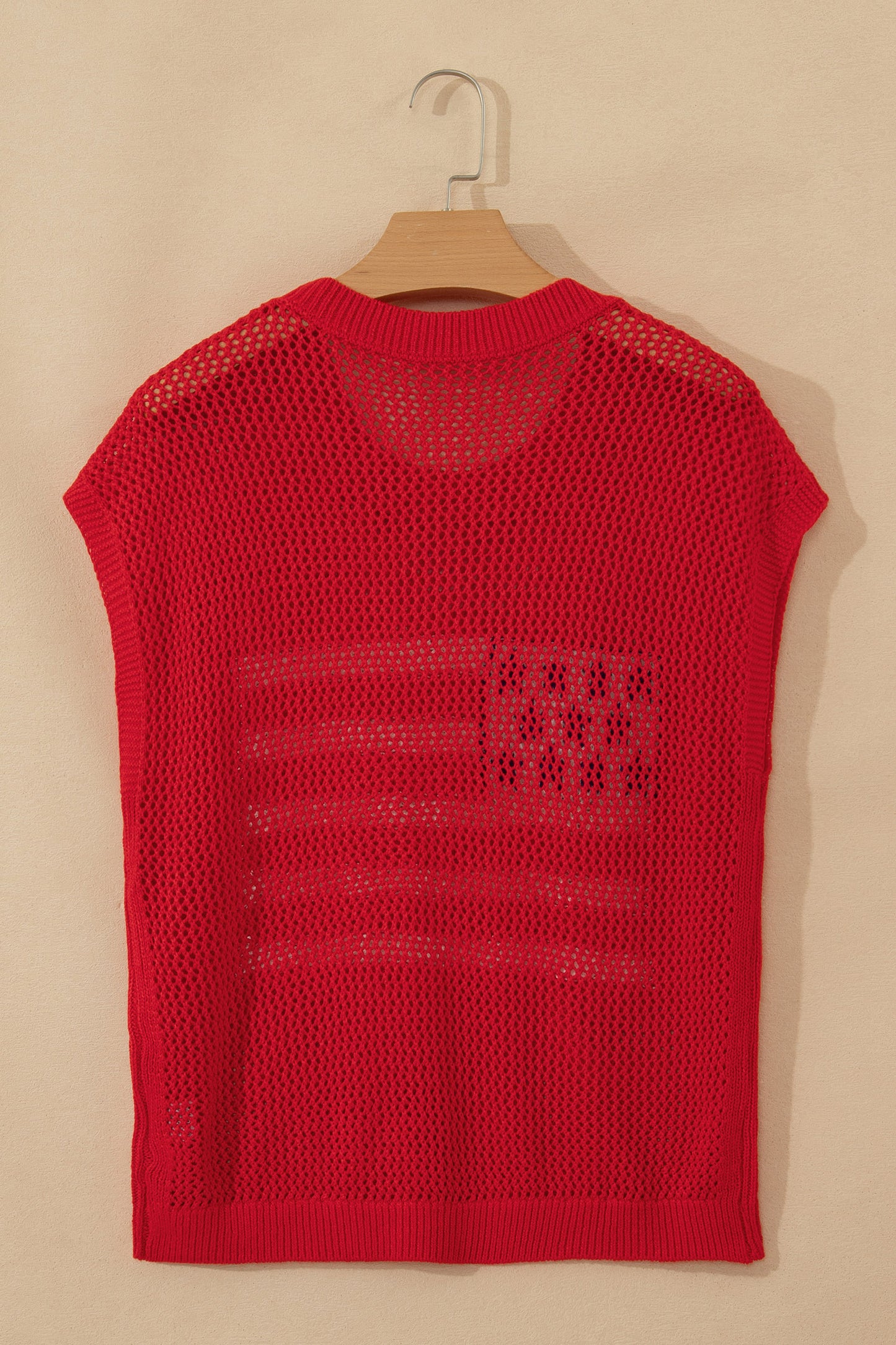 Sky Blue Flag Graphic Short Sleeve Sweater Top