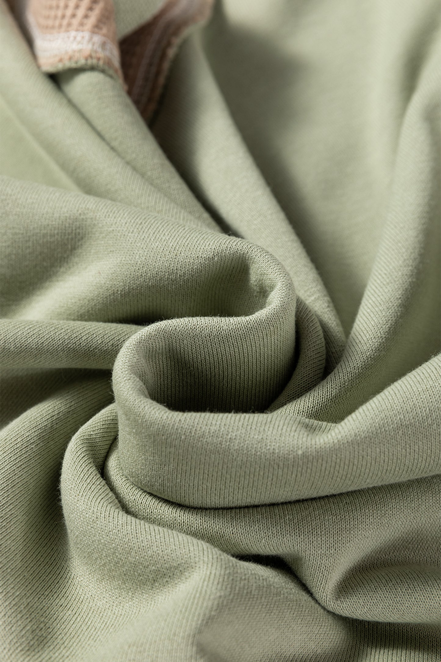 Wild Wind Color Block Mix Texture Waffle Patchwork Oversize Sweatshirt