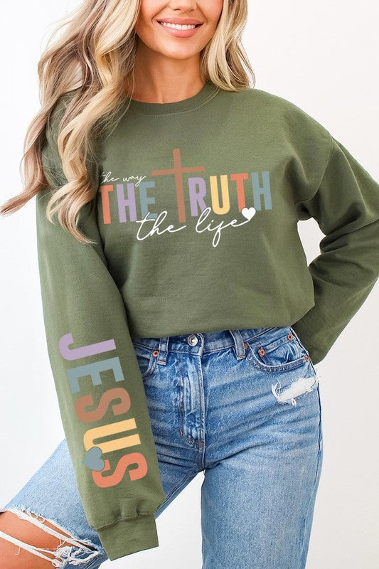 The Way The Truth Graphic Fleece Sweatshirts