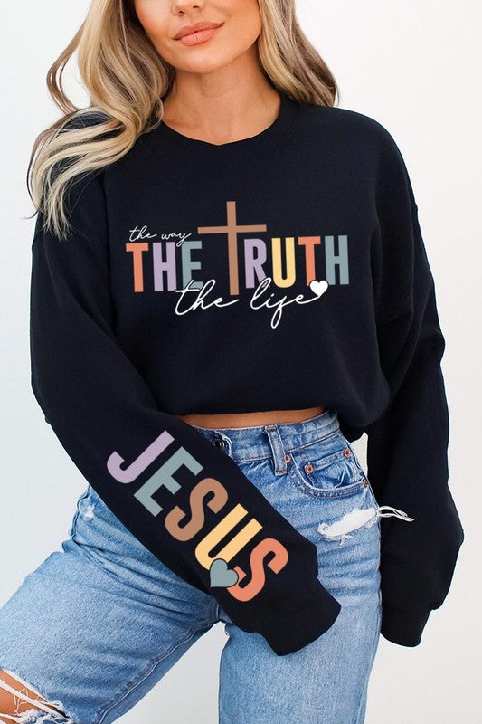 The Way The Truth Graphic Fleece Sweatshirts