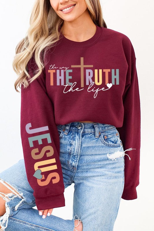 The Way The Truth Graphic Fleece Sweatshirts