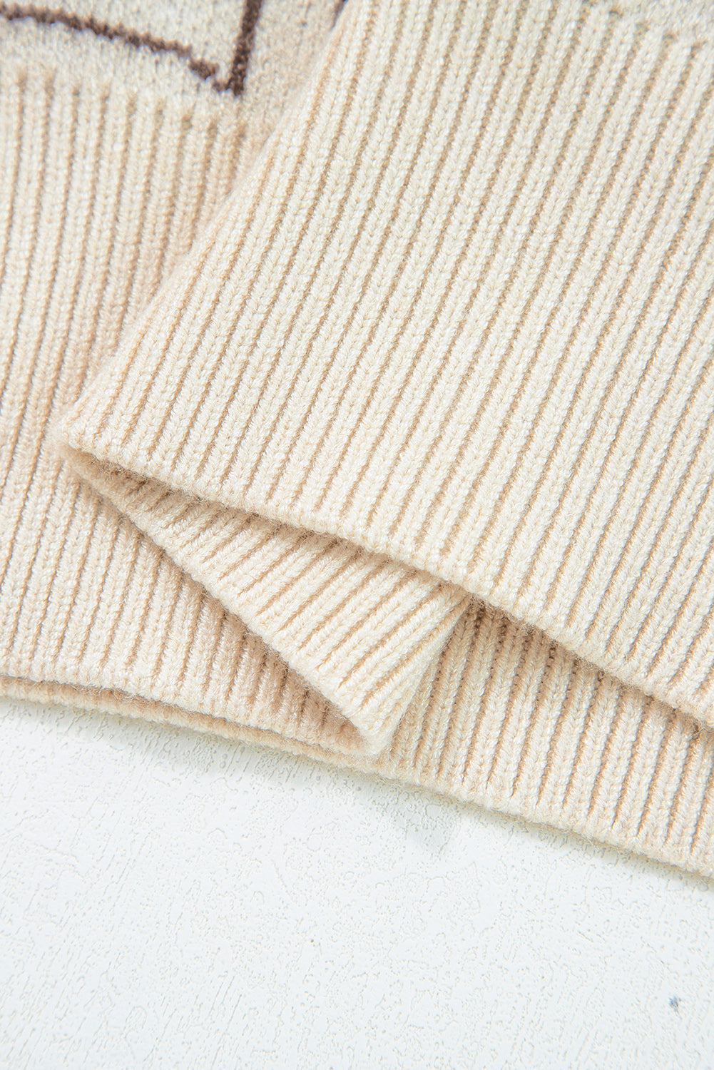 Black Bows & Horseshoes Pattern Western Fashion Print Sweater