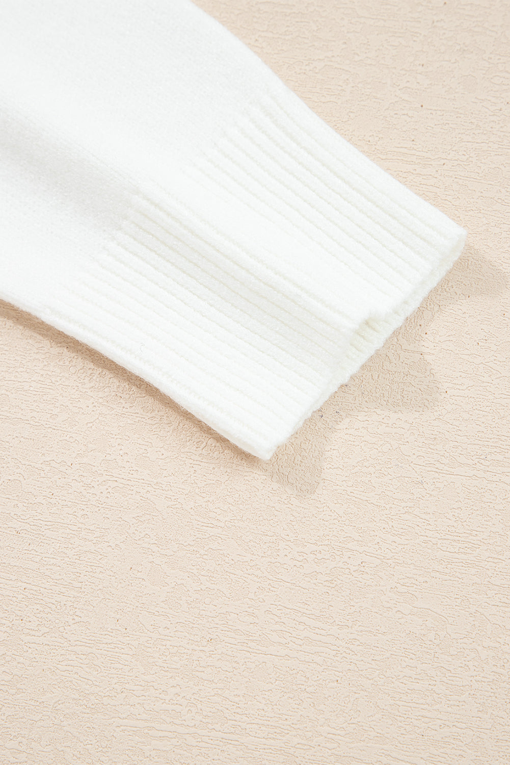 White MERRY Letter Pattern Christmas Raglan Sleeve Sweater